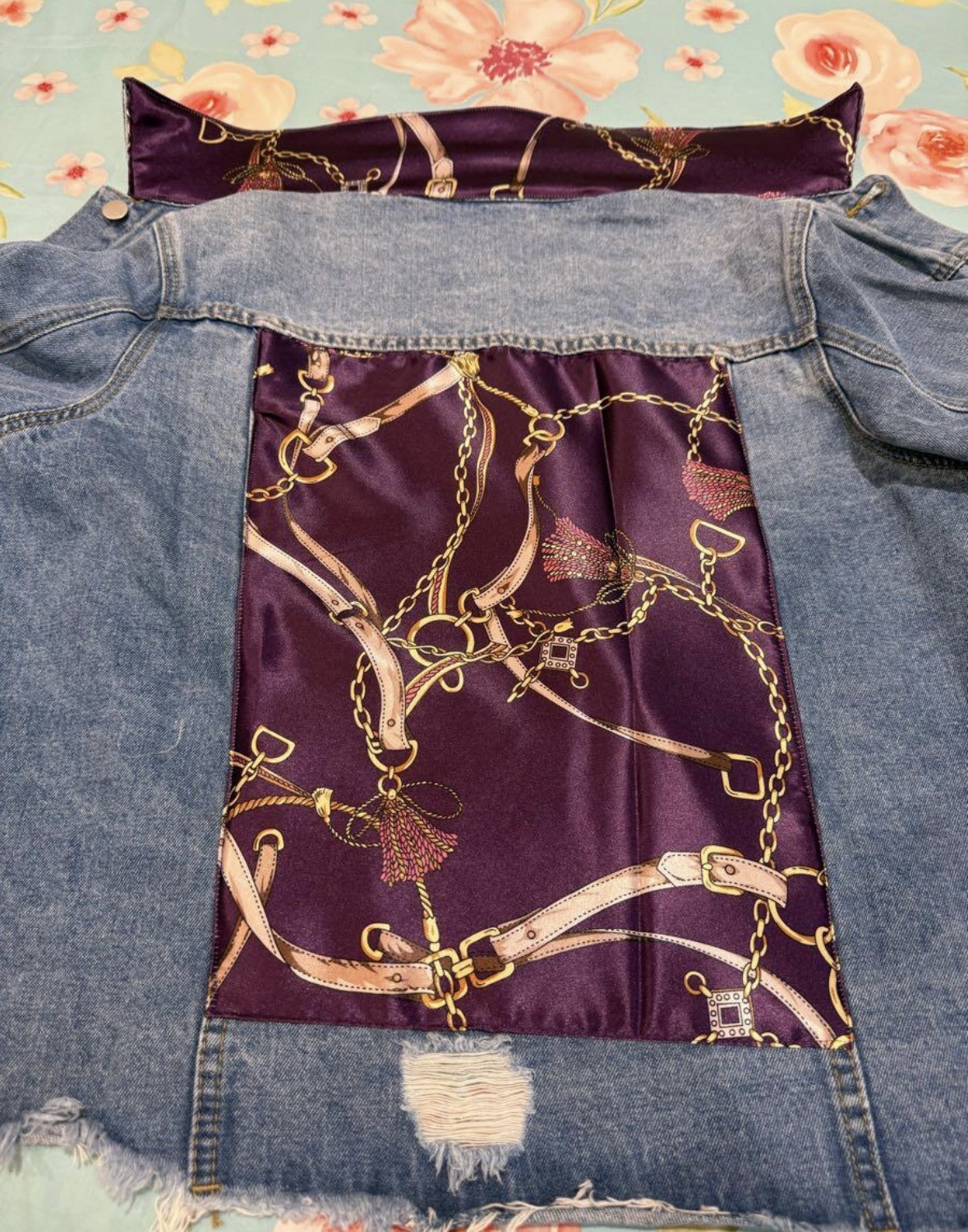 Completed stitching project one